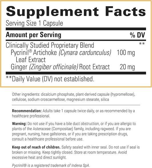 Integrative Therapeutics Motility Activator - Supports Gastrointestinal Motility and Transport* - Gut Health Support for Men and Women with Ginger Root and Artichoke Leaf Extract* - 60 Capsules