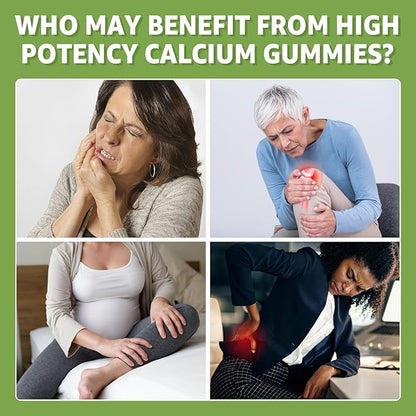 Calcium Citrate Gummies 1200mg with Vitamin D3 K2, Chewable Calcium Supplements for Women & Men, High Potency Support B0ne, Te*th, Strength & Immune Health, Mango Flavor, Non-GMO, Sugar Free, 120 Cts