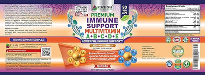Immune Support Multivitamin for Men and B6, B12 B12 - 90 Vegan