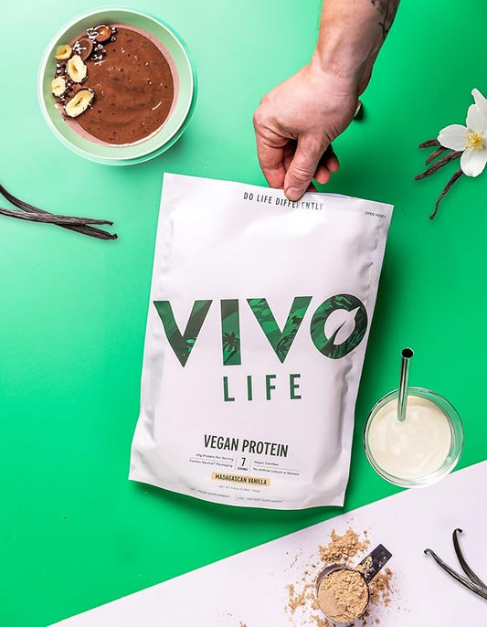 VIVO Vegan Protein Powder 0.7 oz 30 Servings (31.7 oz)