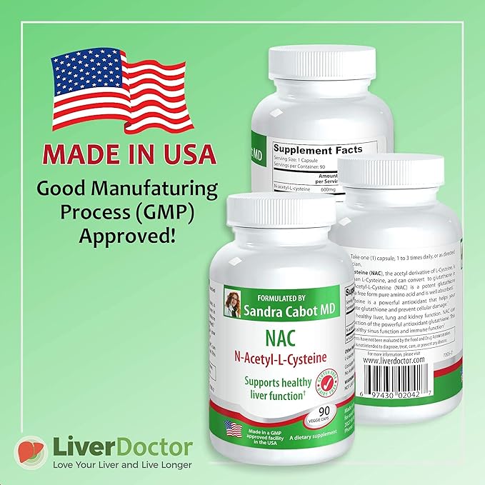 LiverDoctor NAC 600 mg Capsules 600 mg (90 Capsules)