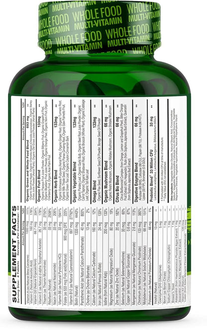 Whole Food Multivitamin for Men 120 Tablets