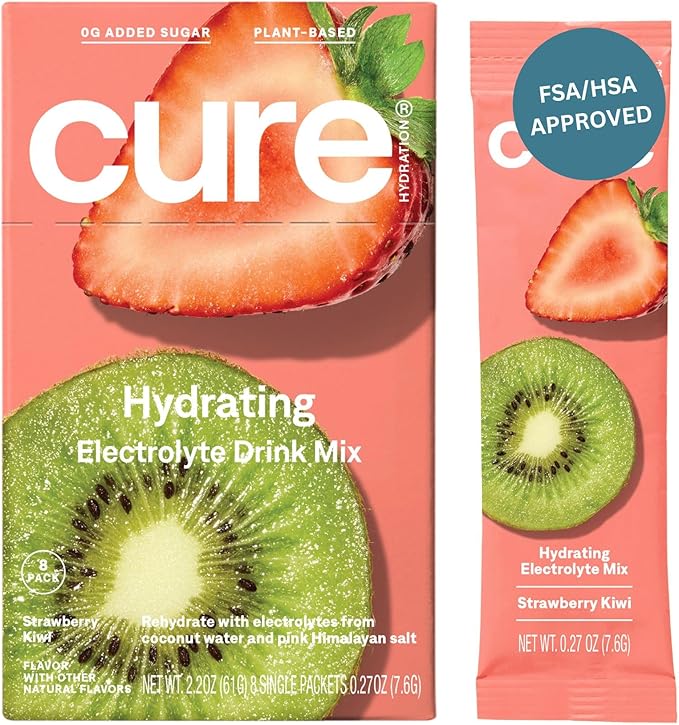 Cure Hydration | Plant-Based Electrolyte Drink 8 Packets