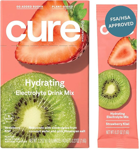 Cure Hydration | Plant-Based Electrolyte Drink 8 Packets