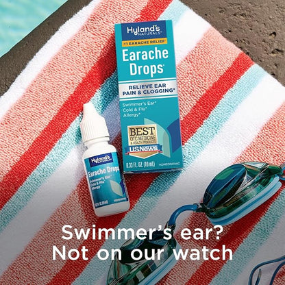 Hyland's Earache Drops, Natural Relief of 4 & 0.33 Fl