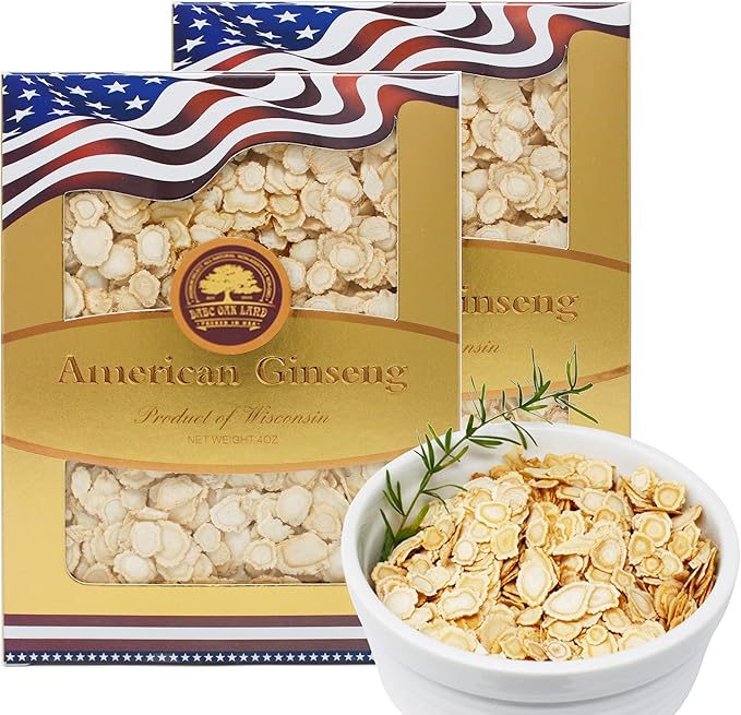 American Ginseng Slices from Wisconsin (Sliced 2 Boxes 8 Ounces)
