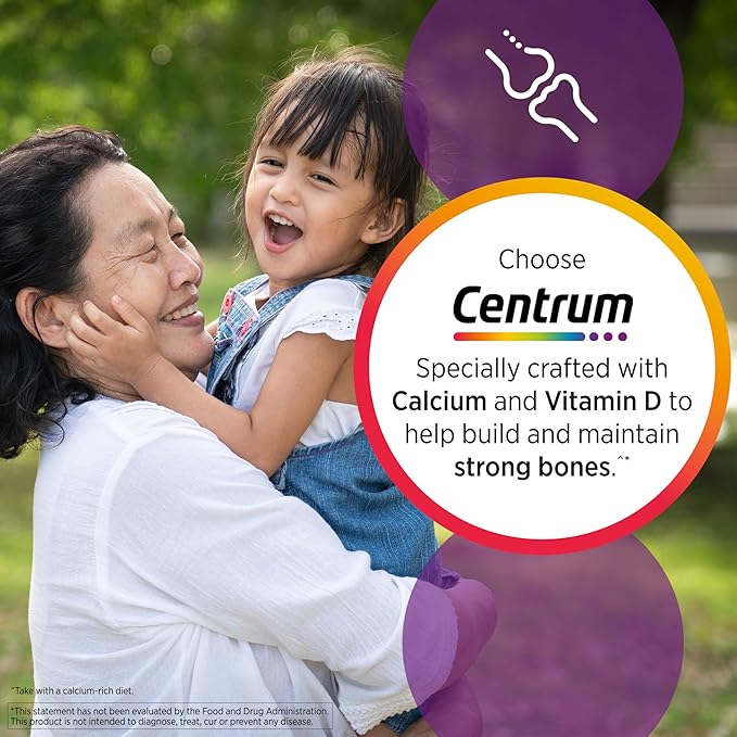 Centrum Multivitamin Tablet for Women, Multivitamin/Multimineral D3, B 200 Count