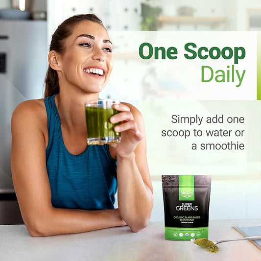 Super Greens Daily Greens Superfood Powder w/20+ Whole 2-Pack, 60 60 Servings