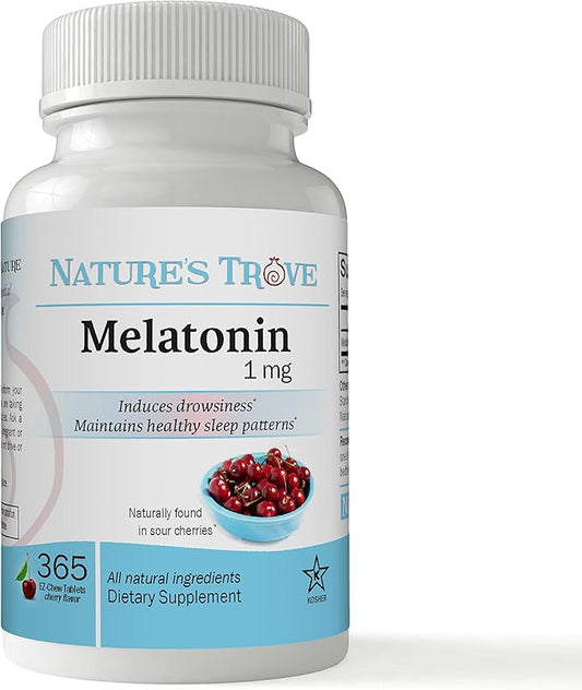 Melatonin 1mg by Nature's Trove 365 EZ-Chew