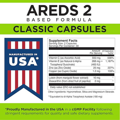 Viteyes AREDS 2 Eye Vitamins, Classic 60 Ct