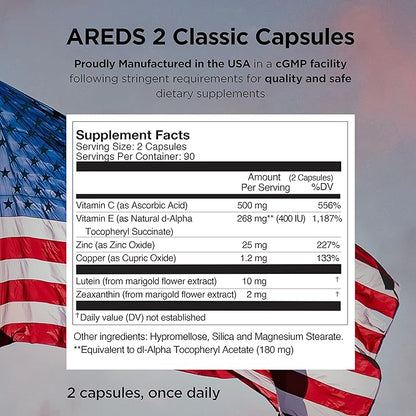 Viteyes AREDS 2 Capsules and Viteyes 2 Companion, 3 Month