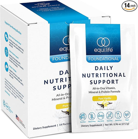 Equilife - Daily Nutritional Support, Organic Vanilla,14 Packets)