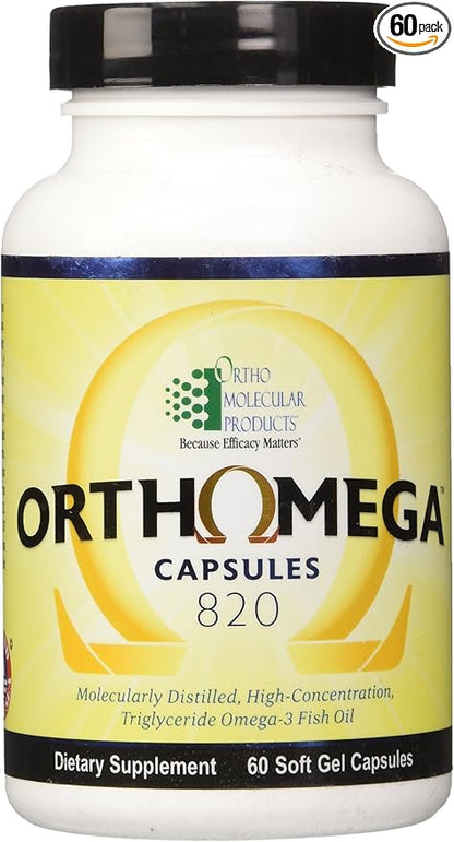Ortho Molecular Products Orthomega Fish Oil 950mg 60 60 Capsules