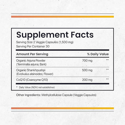 Nature's Pure Blend - COQ10 Plus: COQ10 Nutritional Supplements - Heart Health - Blood Pressure Support - Energy - Antioxidant - Circulation, Immune Support
