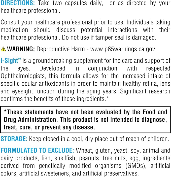 XYMOGEN I-Sight - Supports Healthy Eye (60 Capsules)