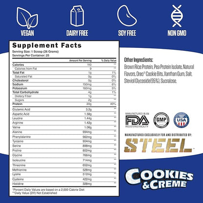 Steel Supplements Veg-PRO 25 Servings (1.65lbs) |
