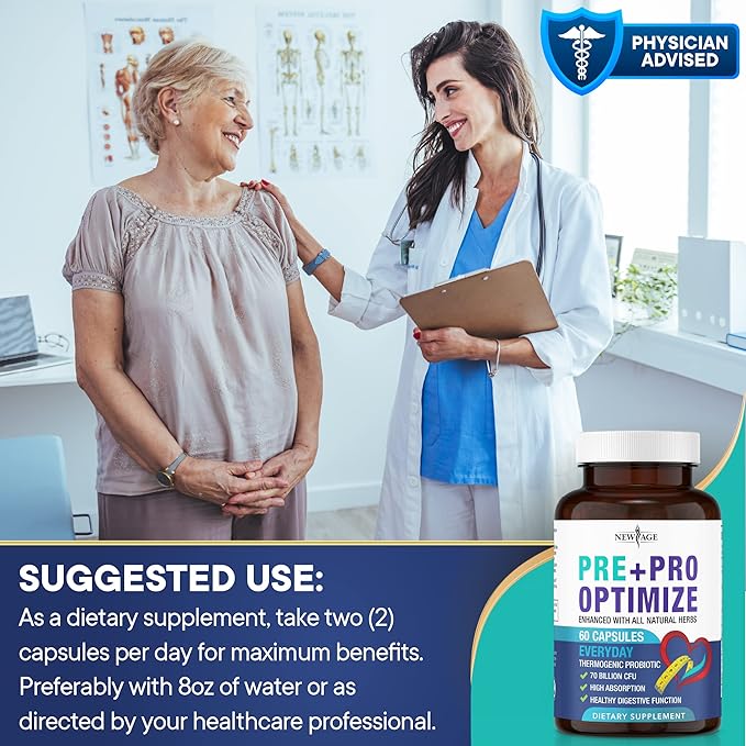 Pro Optimize Probiotics for Women, Menopause, 70 Billion CFU, Digestive Health - Relief for Bloating, Hot Flashes, Joint Support, Night Sweats - Gut Health & Metabolism - Dong Quai (180 (Pack of 3))