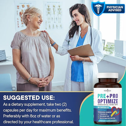 Pro Optimize Probiotics for Women, Menopause, 70 Billion CFU, Digestive Health - Relief for Bloating, Hot Flashes, Joint Support, Night Sweats - Gut Health & Metabolism - Dong Quai (180 (Pack of 3))