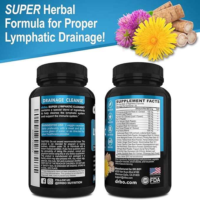 Lymphatic Drainage Supplements Pills