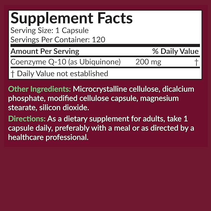 Futurebiotics CoQ10 200 MG Cellular Energy 120 Vegetarian