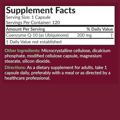 Futurebiotics CoQ10 200 MG Cellular Energy 120 Vegetarian