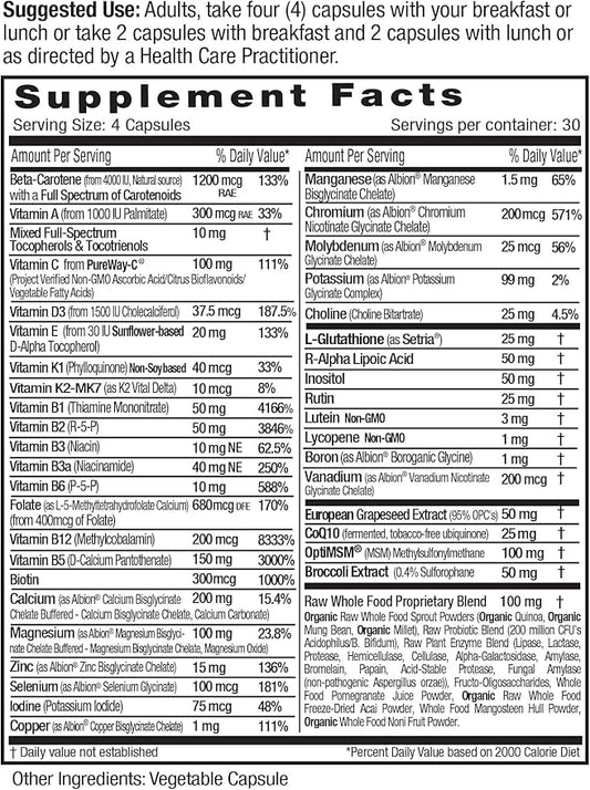 Emerald Labs Women's 45+ Clinical Multi CoQ10, B 120 Vegetable
