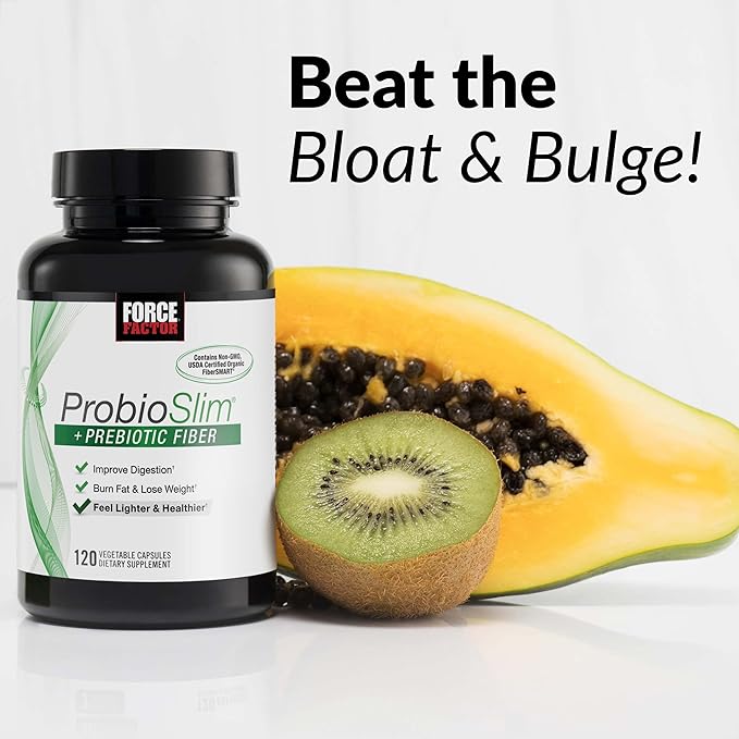 Force Factor ProbioSlim + Prebiotic Fiber 120 Capsules