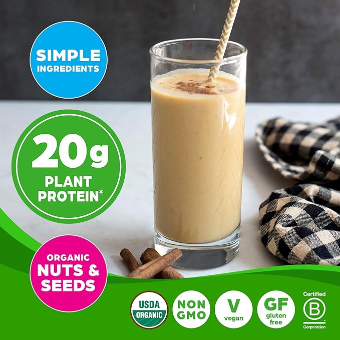 Orgain Organic Simple Vegan Protein Powder, Vanilla 20g Plant 1.25lb