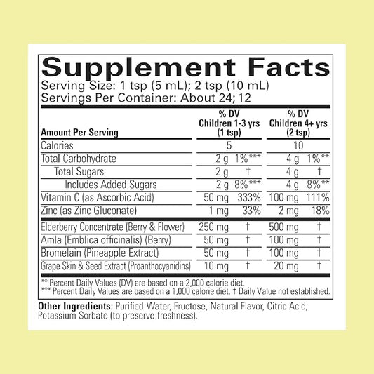 CHILDLIFE ESSENTIALS Aller-Care - Natural Relief for Kids & Toddlers, Seasonal Support with Elderberry, Bromelain, Vitamin C - Immune Boosting Formula, Grape 4 Fl Oz