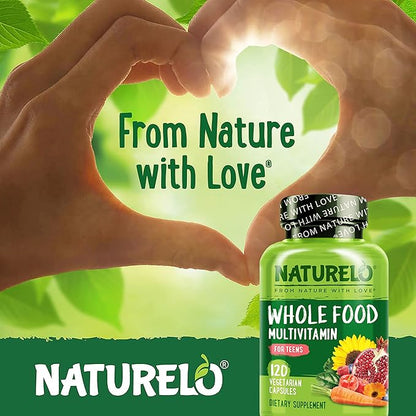 NATURELO Whole Food Multivitamin for Teens 120 Capsules