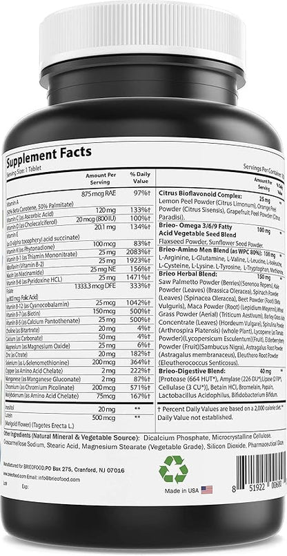 BRIOFOOD Day-to-Day Men's Multi 180 Tablets