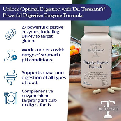 Dr Tennant's - Digestive Enzymes Formula 2x DPP-IV 200 Count