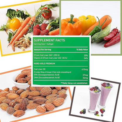 COD Liver Oil 300 Softgels 3 Fatty