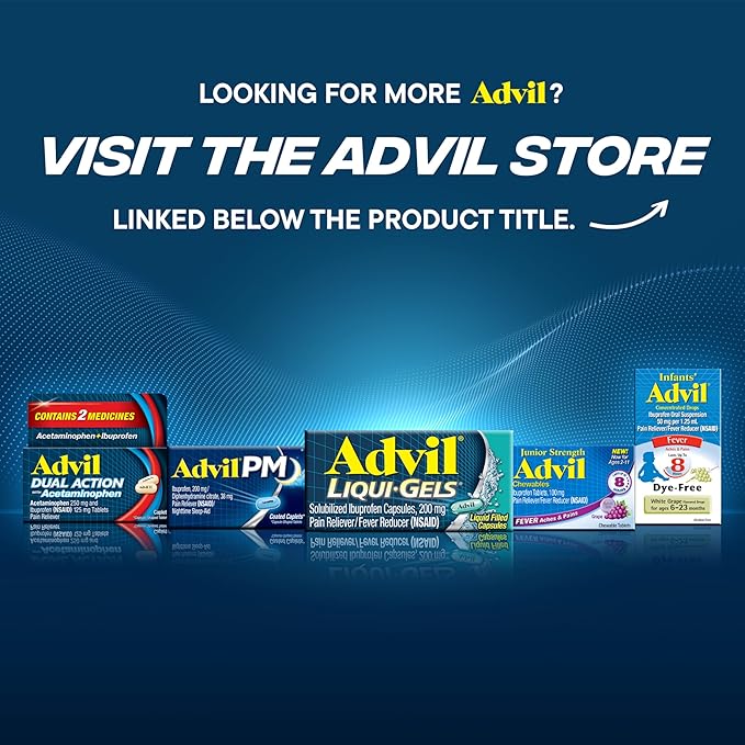 Advil Pain Reliever and Fever Reducer, 200mg for 300 Count, 2 Count