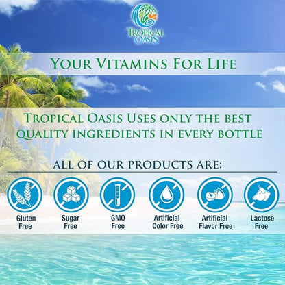 Tropical Oasis Liquid Turmeric Curcumin w/Bioperine 1650mg Maximum 98% Absorption 32oz