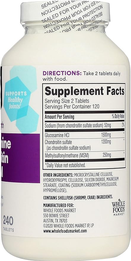 365 by Whole Foods Market, Glucosamine 240 Tablets