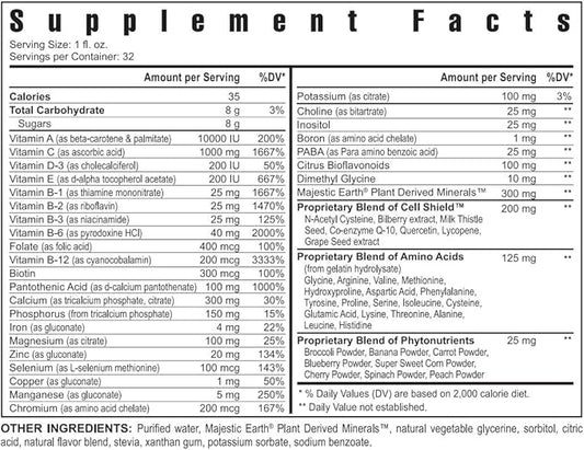 Youngevity Ultra Body Toddy™ - 100+ Nutrient Mega Multi-vitamin Mineral Supplement for Men and Women - Enhanced Absorption - Phytonutrients - Amino Acids - 32 Fl Oz