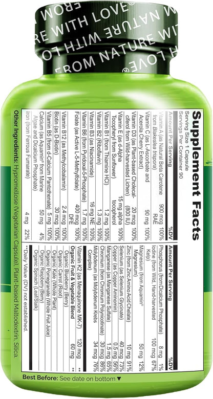 NATURELO One Daily Multivitamin for Teens 90 Capsules