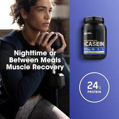 Optimum Nutrition Gold Standard 100% Micellar Casein Protein Powder, Slow Digesting, Helps Keep You Full, Overnight Muscle Recovery, Creamy Vanilla, 1.81 Pound (Packaging May Vary)