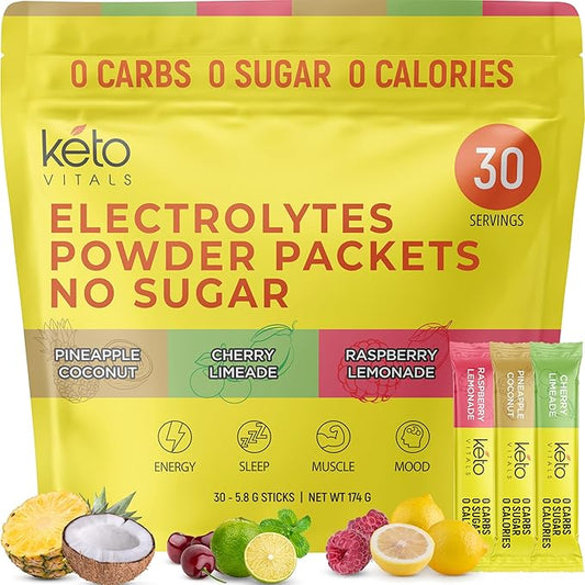 Keto Vitals Tropical Keto Electrolyte Powder 30 Serving