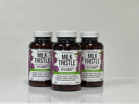FarmHaven Pure Milk Thistle, Thistle Milk 11250mg (360 (360 Count 3))