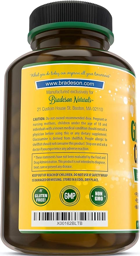 Joint Supplement with Glucosamine Chondroitin Turmeric 90 Capsules.