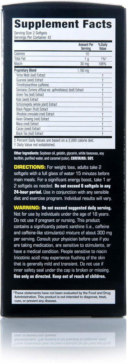 Zantrex Black - Weight Loss Supplement Pills - Weightloss Pills - Dietary Supplements - Lose Weight Supplement - Energy and Weight Loss Pills - 84 Count