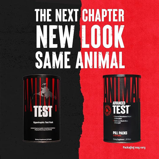 Animal Test Testosterone Booster for Men - Male Enhancing Supplement Libido Booster for Strength Athletes & Bodybuilders to Increase Stamina, Endurance, Muscle Growth, All-in-One Packs – 21 Day Cycle