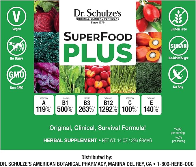 Dr. Schulze’s SuperFood Plus 14 Ounce
