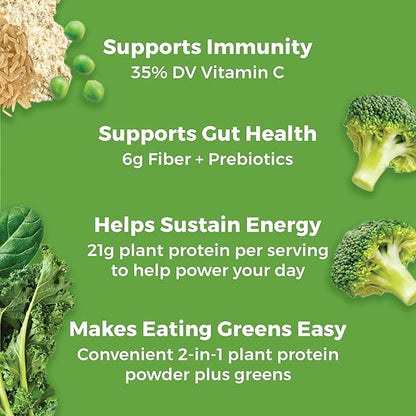 Orgain Organic Vegan Protein Powder + 21g Plant 6g Prebiotic 1.94lb