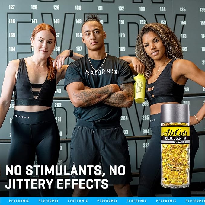 Ab Cuts CLA Belly Fat Formula 80 Easy-to-Swallow 3 Fish