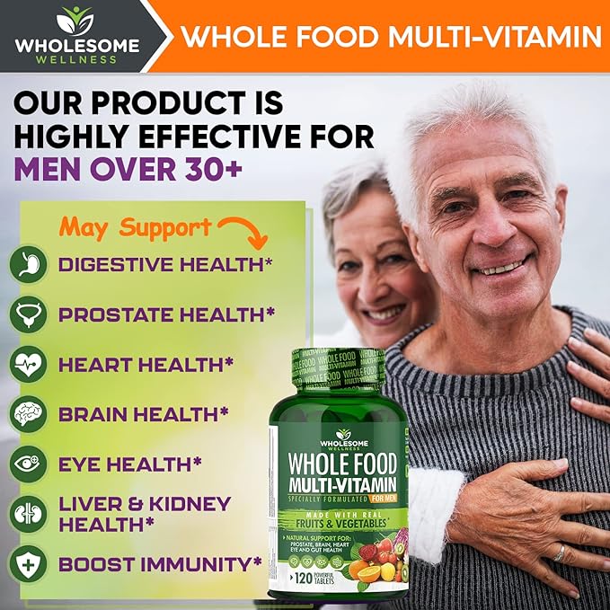 Whole Food Multivitamin for Men 120 Tablets