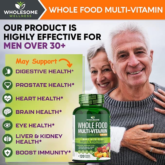 Whole Food Multivitamin for Men 120 Tablets
