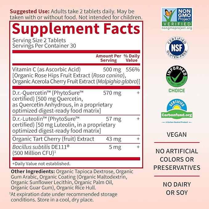 Garden of Life Quercetin Probiotic & 60 tablets